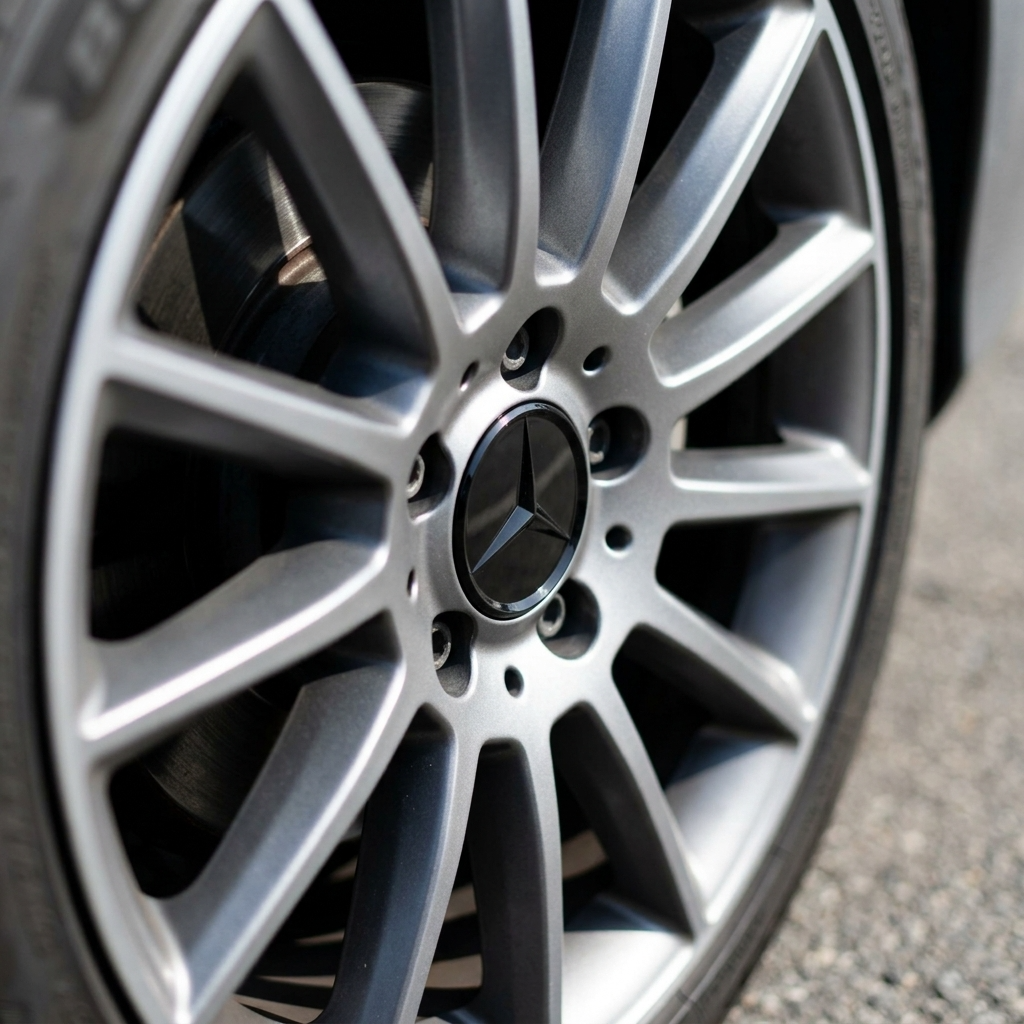 Mercedes Hub Caps | Obsidian Black