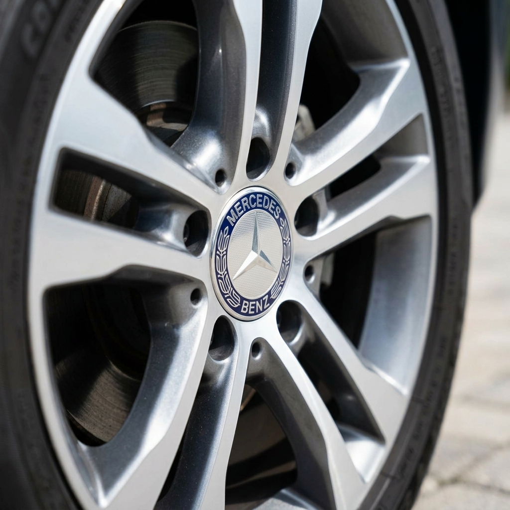 Mercedes Hub Caps | Dark Blue