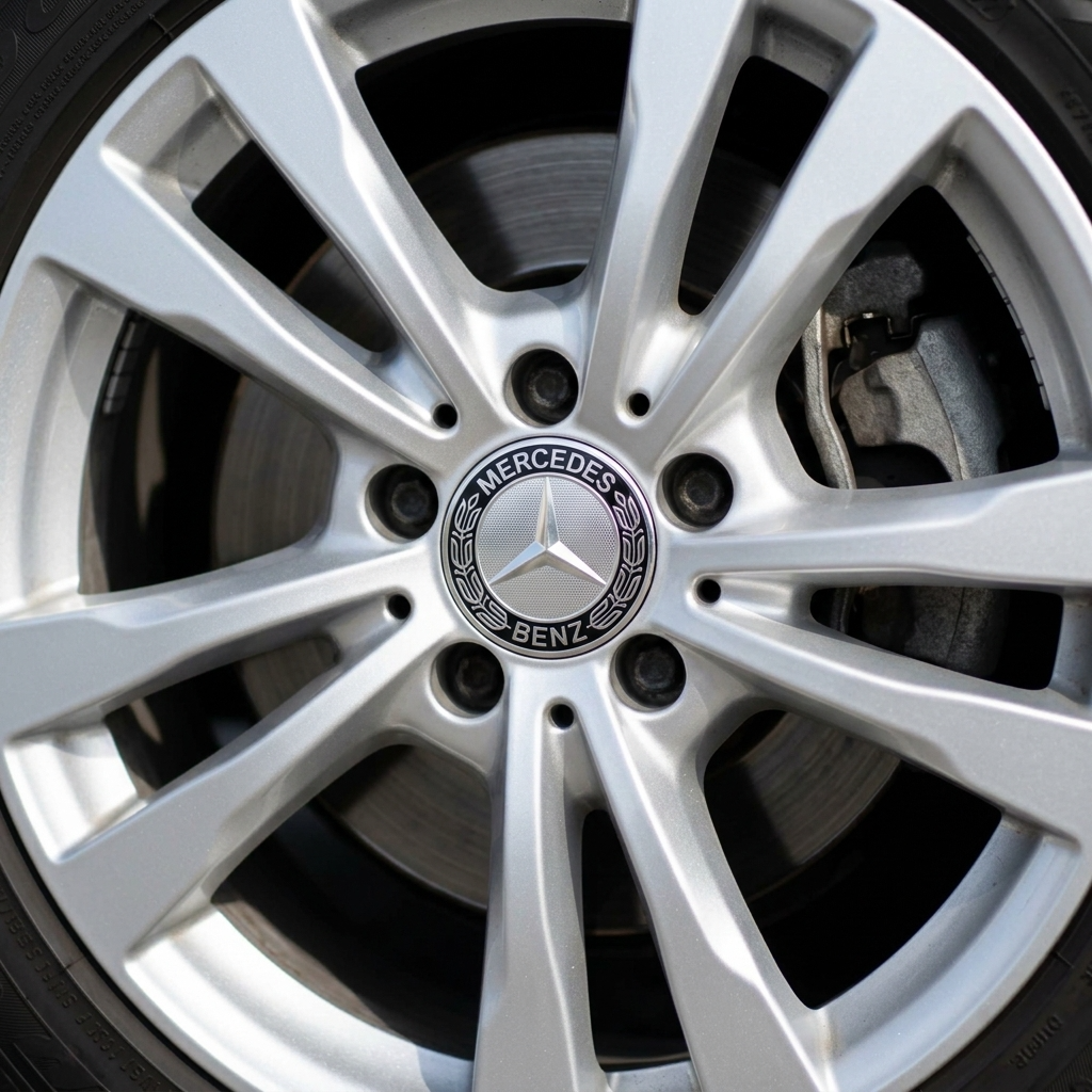 Mercedes Hub Caps | Shadow Platinum
