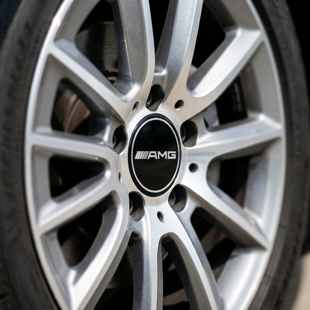 Mercedes Hub Caps | AMG Gloss Black