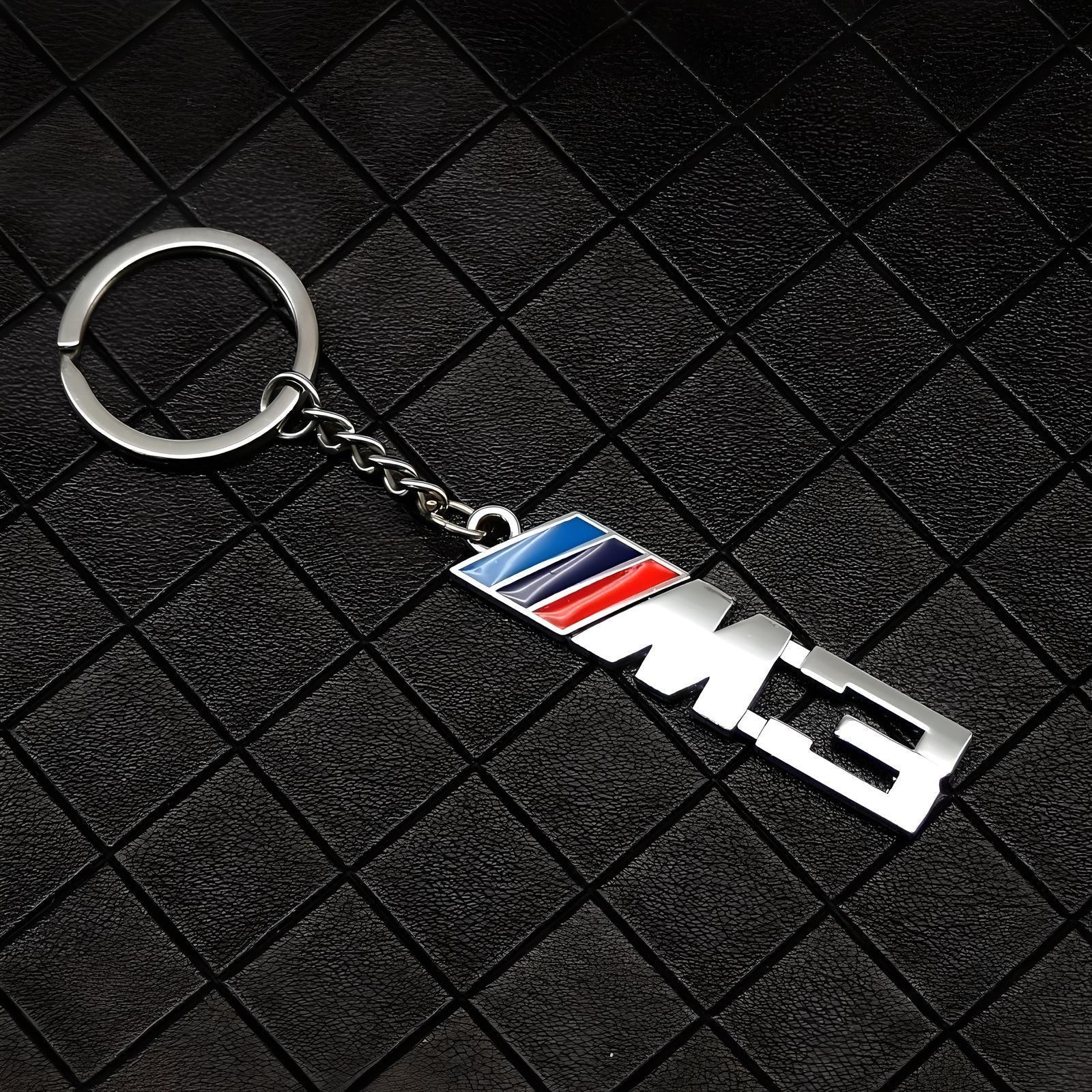 BMW M3 Keychain – Chrome Finish – Compatible with BMW M3 – Exterior