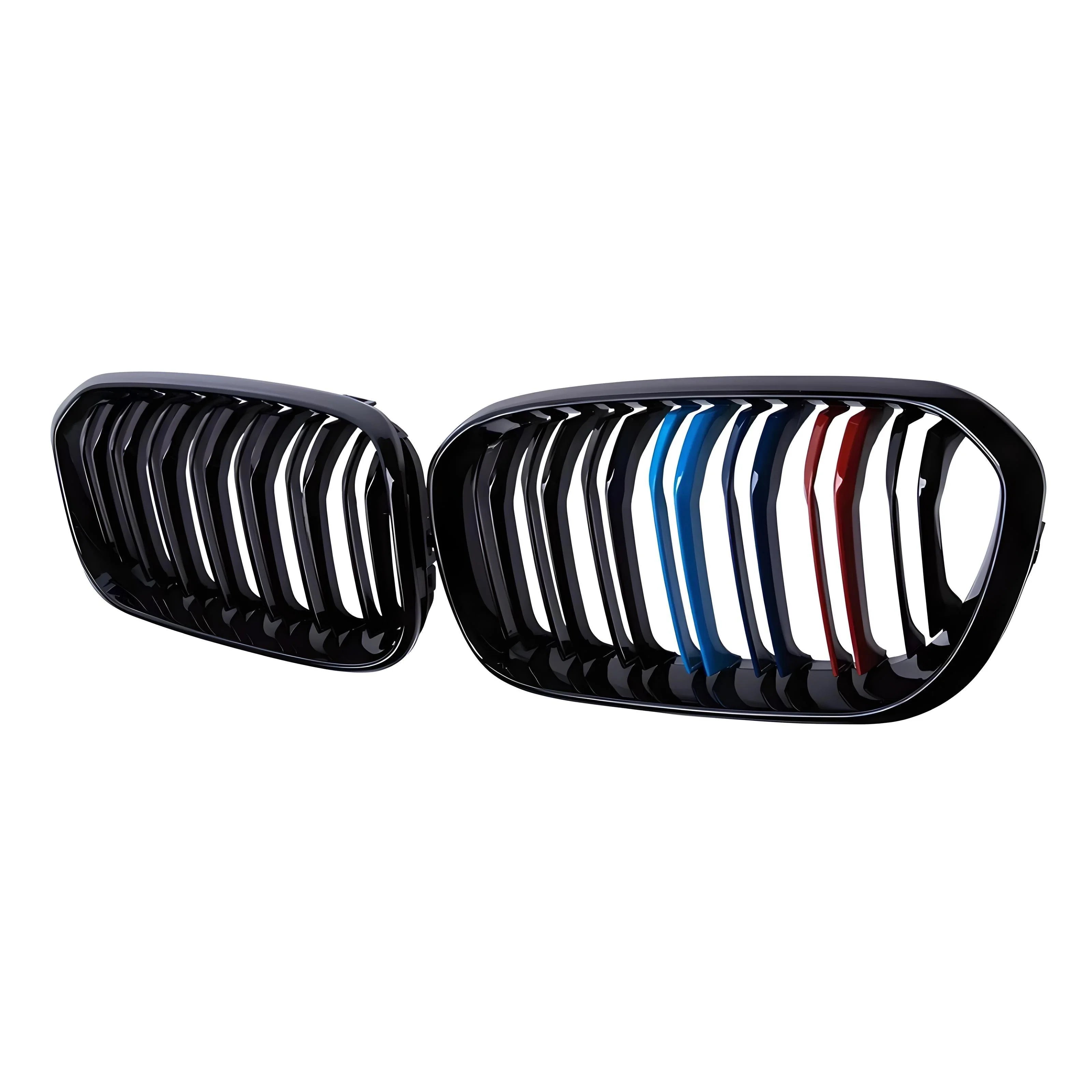 BMW Front Kidney Grille – Gloss Black with M Color Stripes – Compatible with BMW 3 Series G20 – Front