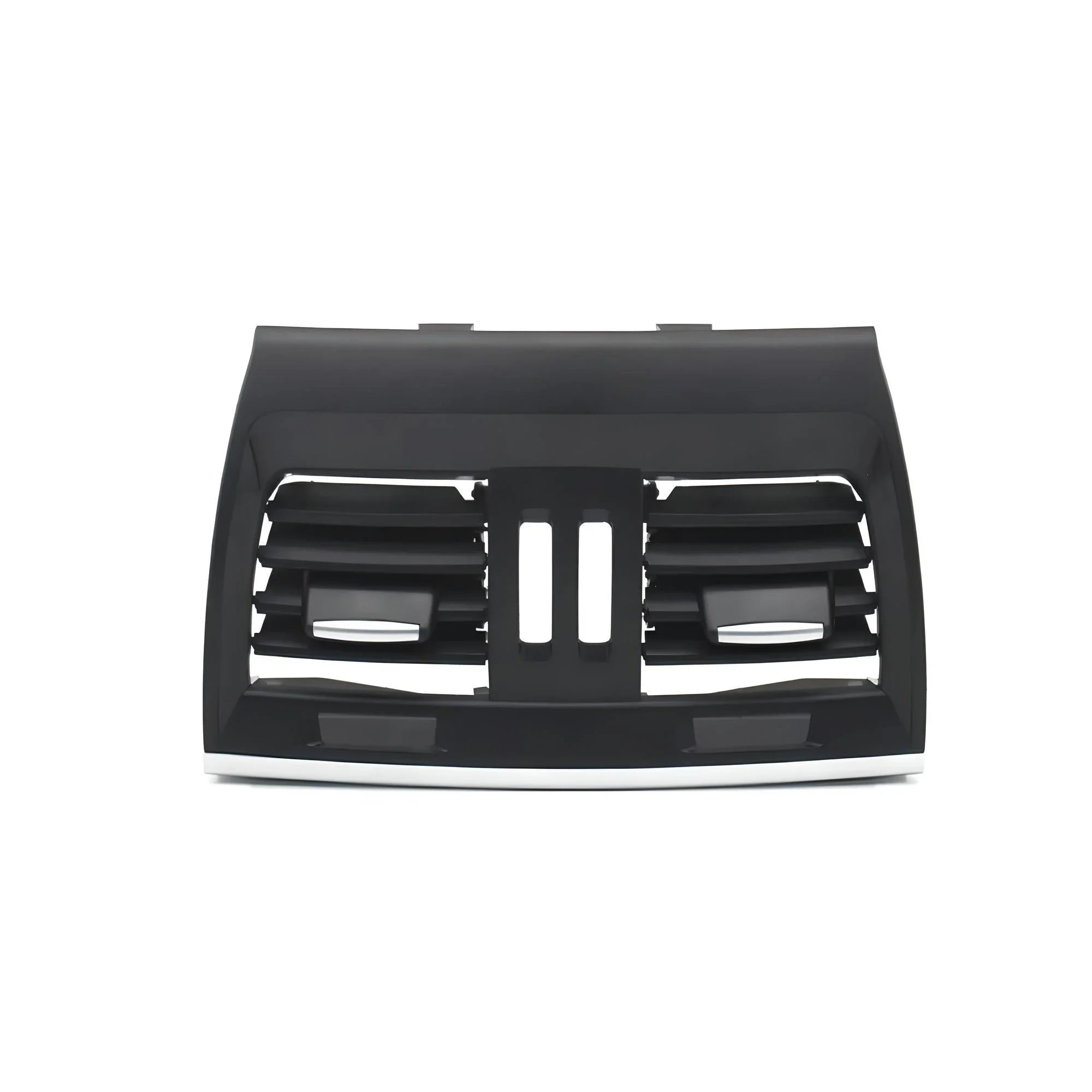 Car air vent panel – Black and silver finish – Compatible with BMW X5 E70 – Front interior