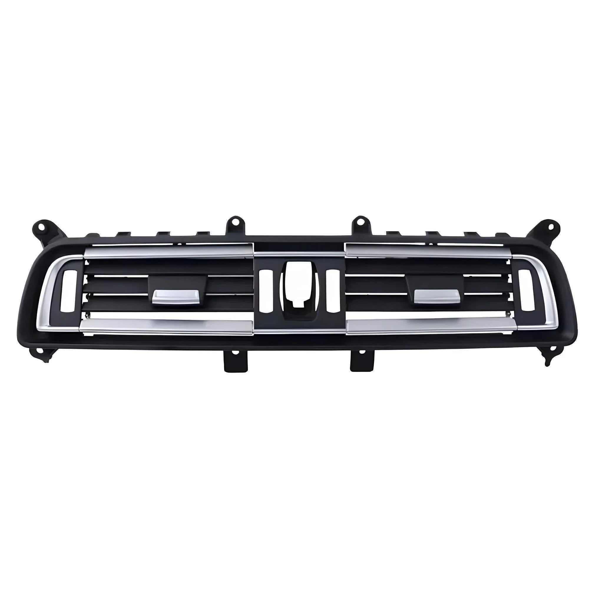 Car Air Vent Panel – Black with Silver Trim – Compatible with BMW 5 Series G30 G31 – Front