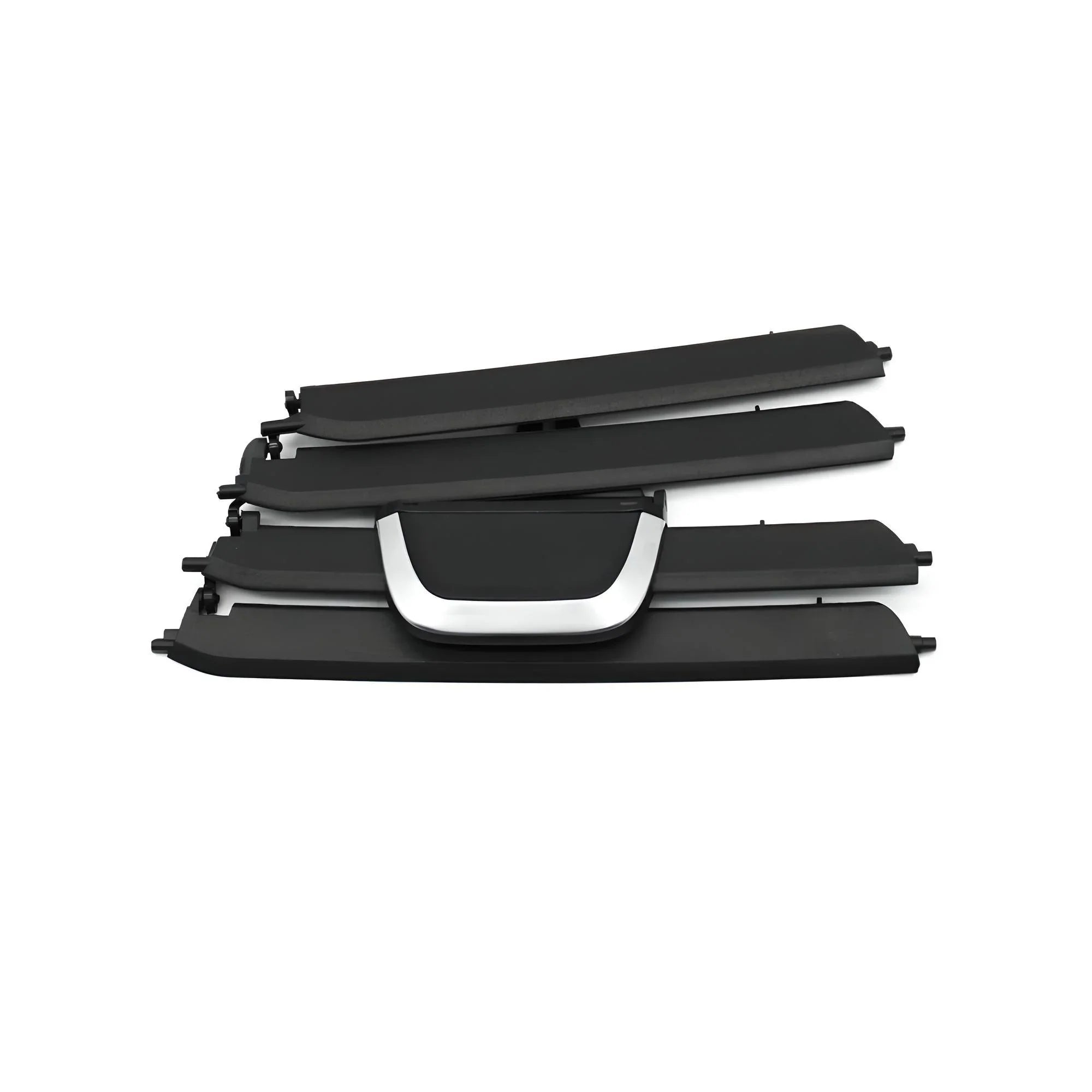 Car Front Grille Trim – Black & Silver – Compatible with BMW F10 5 Series – Front Exterior